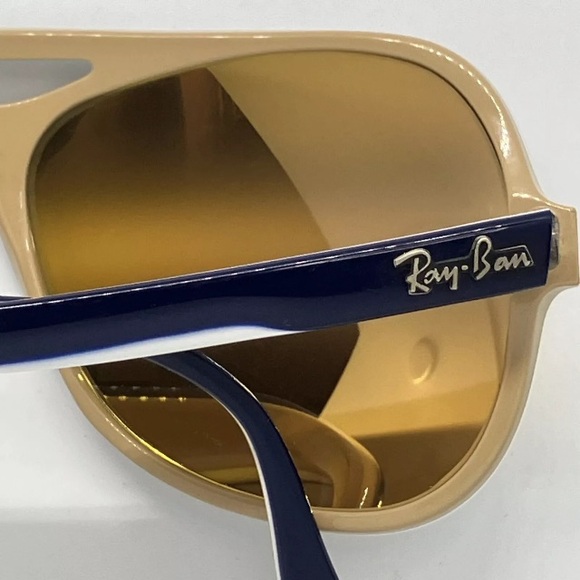 Vintage B&L Ray Ban Bausch & Lomb DGM Ambermatic Powderhorn Sunglasses w/Case - Picture 8 of 14